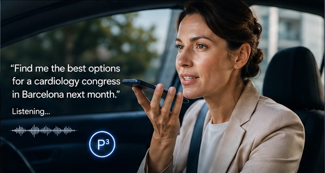 A traveler making a phone call